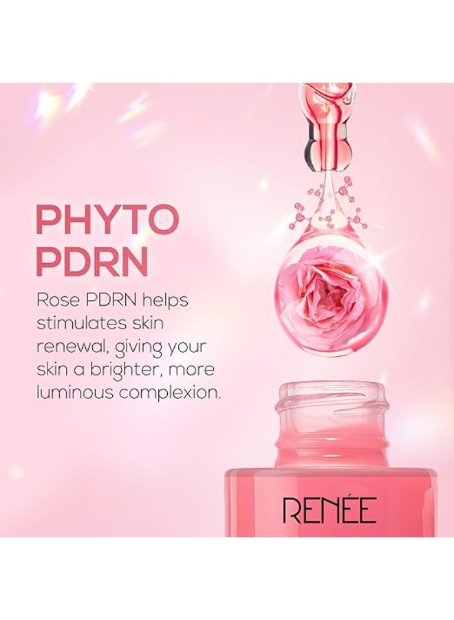 RENEE Pink Therapy PDRN Pink Peptide Face Serum For Glowing, Radiant Skin | Hydrates, Boosts Collagen, Evens Skin Tone | Lightweight, Quick Absorbing | Hyaluronic Acid & Niacinamide Infused | 30 ml - Image 4